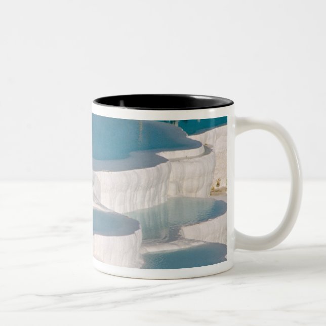 Caneca De Café Em Dois Tons Turquia, Pamukkale Castelo de Algodão). (Direita)