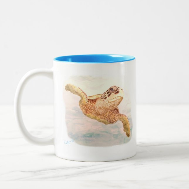 Caneca De Café Em Dois Tons Turtle Mug (Esquerda)