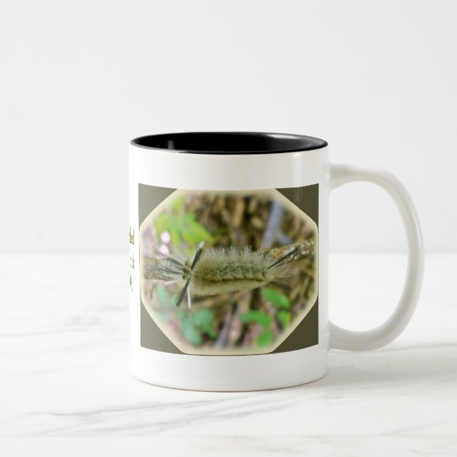 Caneca De Café Em Dois Tons Tussock Moth Caterillar (Direita)
