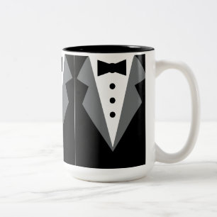 Caneca De Café Em Dois Tons Tuxedo
