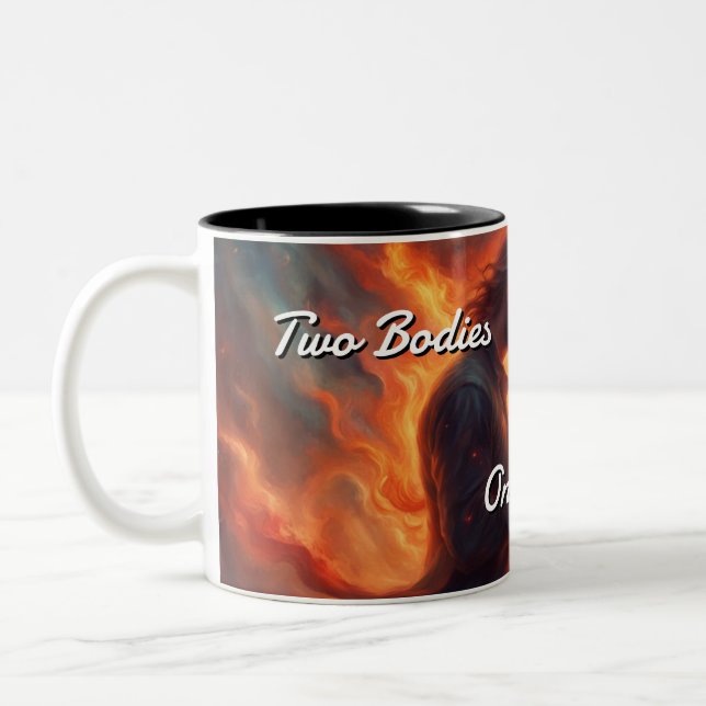 Caneca De Café Em Dois Tons Twin Flames 005 (Esquerda)