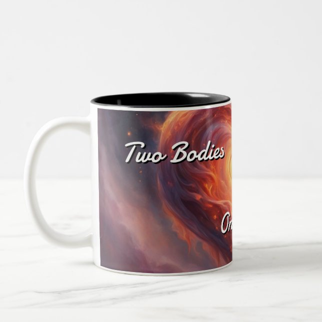 Caneca De Café Em Dois Tons Twin Flames 007 (Esquerda)