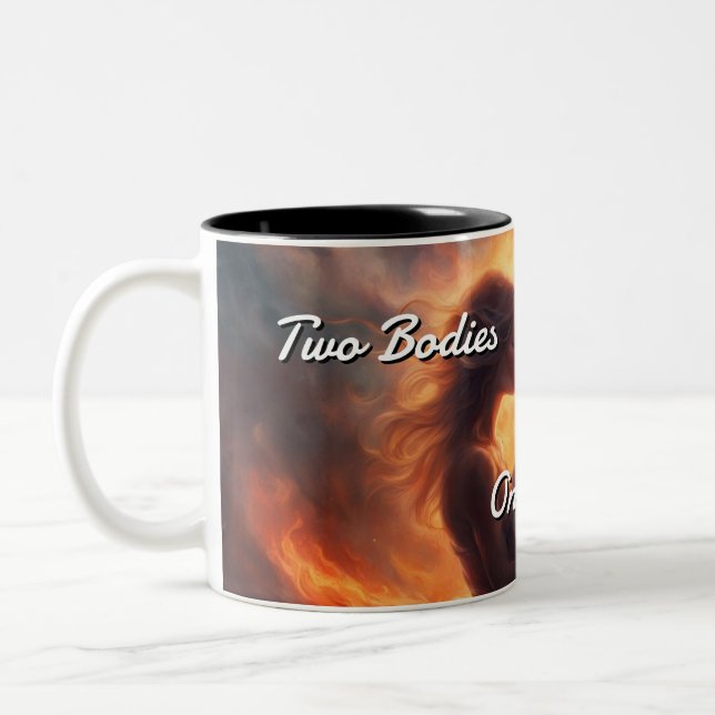 Caneca De Café Em Dois Tons Twin Flames 008 (Esquerda)