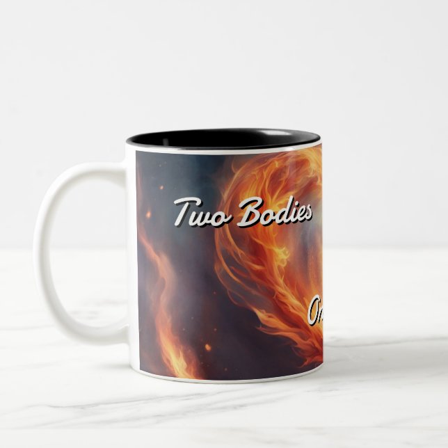 Caneca De Café Em Dois Tons Twin Flames 009 (Esquerda)