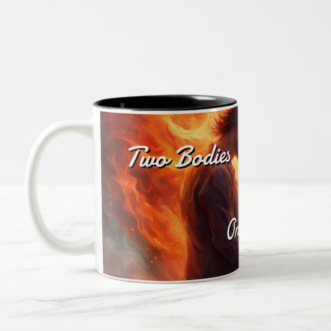Caneca De Café Em Dois Tons Twin Flames 011 (Esquerda)