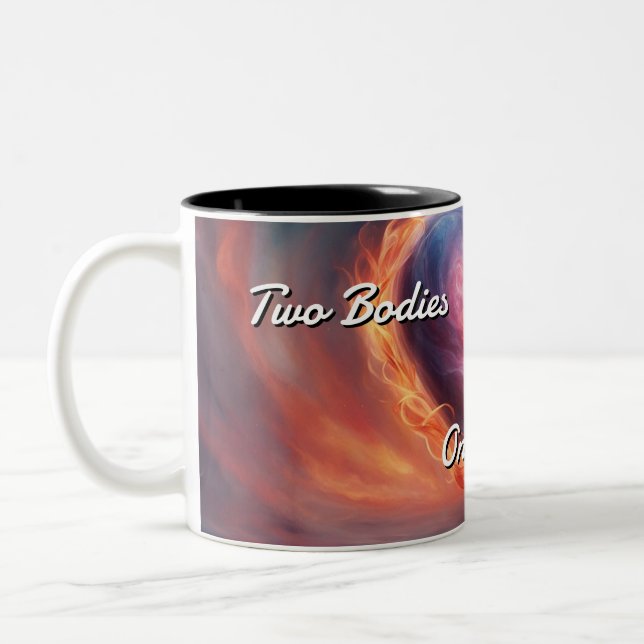 Caneca De Café Em Dois Tons Twin Flames 012 (Esquerda)