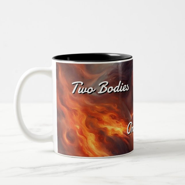 Caneca De Café Em Dois Tons Twin Flames 015 (Esquerda)