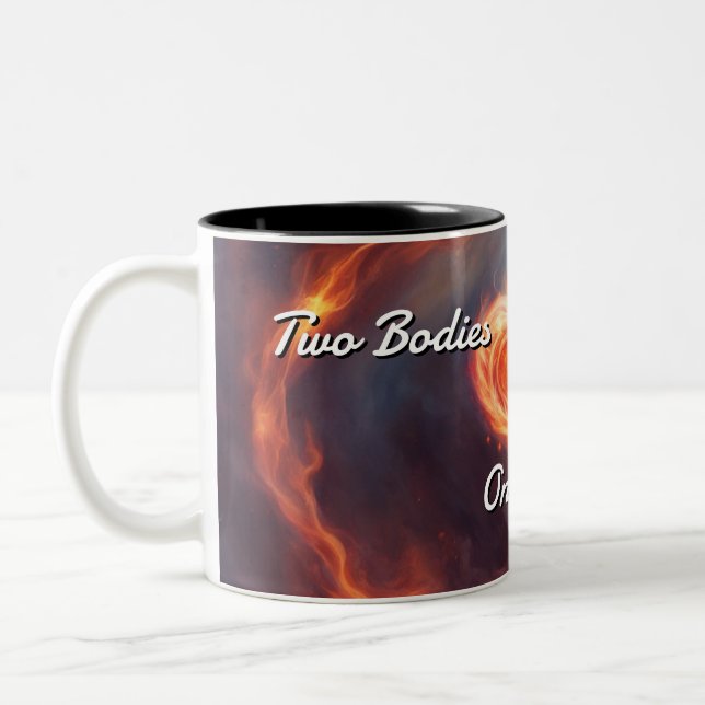 Caneca De Café Em Dois Tons Twin Flames 018 (Esquerda)