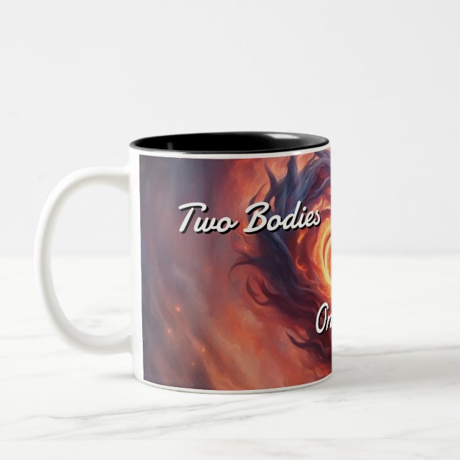 Caneca De Café Em Dois Tons Twin Flames 019 (Esquerda)