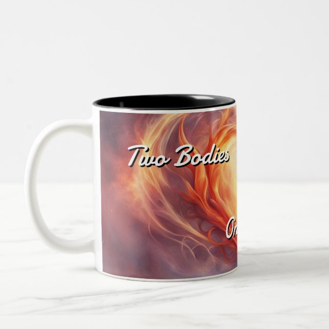Caneca De Café Em Dois Tons Twin Flames 020 (Esquerda)