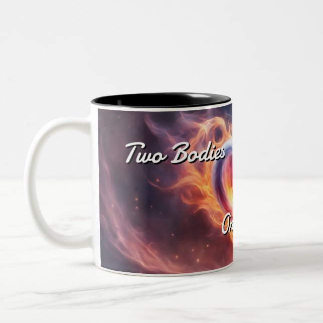 Caneca De Café Em Dois Tons Twin Flames 021 (Esquerda)
