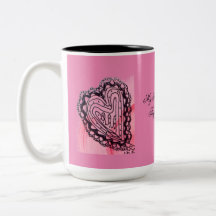 Twin Hearts Romantic Mug