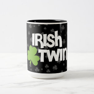 Caneca De Café Em Dois Tons Twin Irlandês