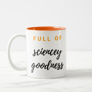 Caneca De Café Em Dois Tons TWIS Cheio de bondade científica