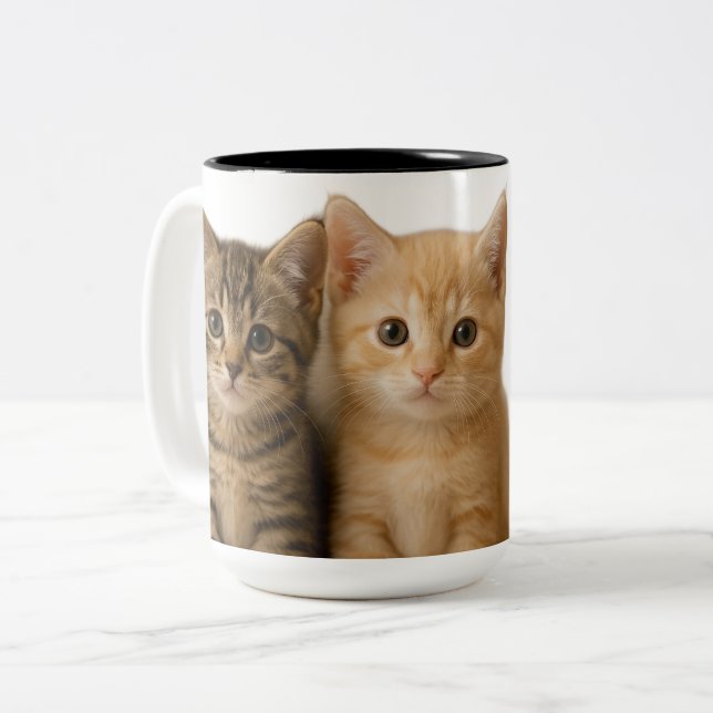 Caneca De Café Em Dois Tons Two-Tone Mug, 15 oz (Frente Esquerda)
