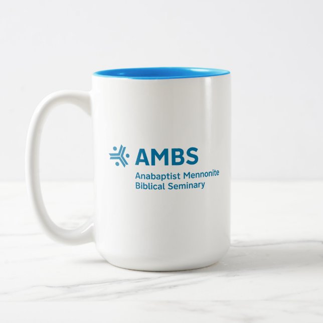 Caneca De Café Em Dois Tons Two-tone mug with AMBS logo (Esquerda)