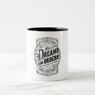 Caneca De Café Em Dois Tons Typografie-Spruch
