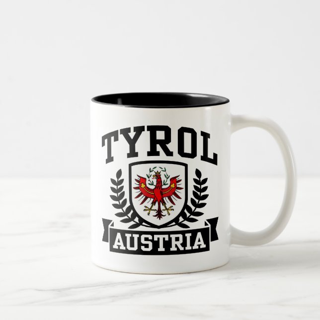 Caneca De Café Em Dois Tons Tyrol Áustria (Direita)