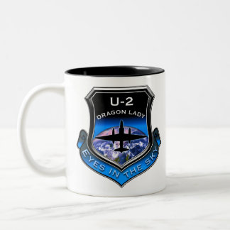 Caneca De Café Em Dois Tons U-2 avião espião