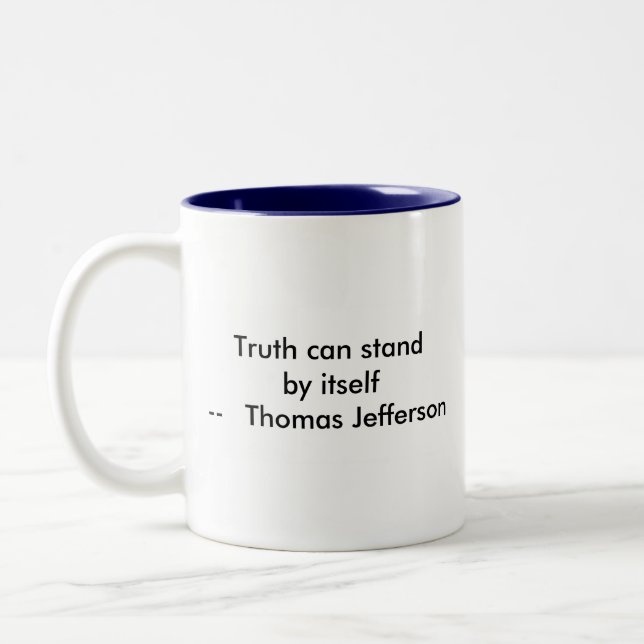 Caneca De Café Em Dois Tons ! U Cria Verdade pode ficar sozinha (Esquerda)
