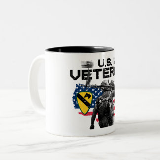 Caneca De Café Em Dois Tons U.S. Veteran - 1st Cavalry Division