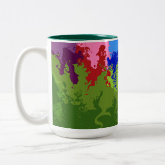 Caneca De Café Em Dois Tons UbeStrawBlueberryMatchate Abstrato