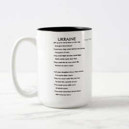 CANECA DE CAFÉ EM DOIS TONS UCRÂNIA