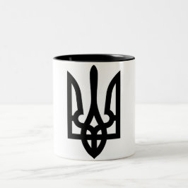 Caneca De Café Em Dois Tons Ucraniano Tryzub