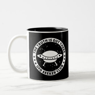 Caneca De Café Em Dois Tons UFO Seeker Club