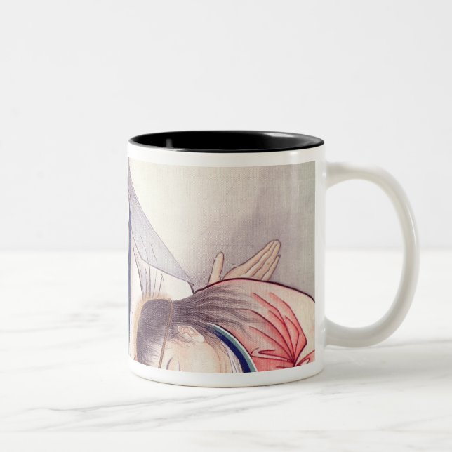 Caneca De Café Em Dois Tons Última ceia, cristo e St John (Direita)