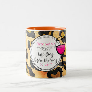 Caneca De Café Em Dois Tons Última Fuga Antes Da Bachelorette Selvagem Do Ane