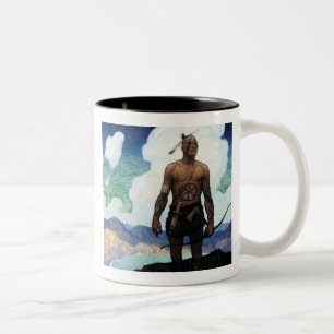 Caneca De Café Em Dois Tons Último dos Mohicans