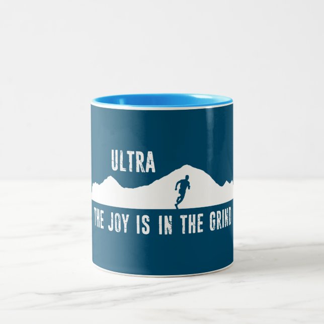 Caneca De Café Em Dois Tons Ultra, A Alegria Está No Grind (Centro)