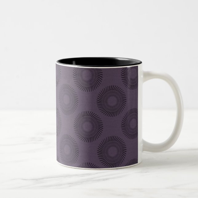 Caneca De Café Em Dois Tons Ultramod Mug, beringela (Direita)