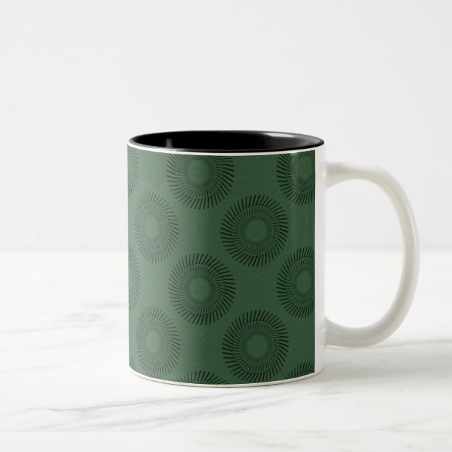 Caneca De Café Em Dois Tons Ultramod Mug, Floresta Verde (Direita)