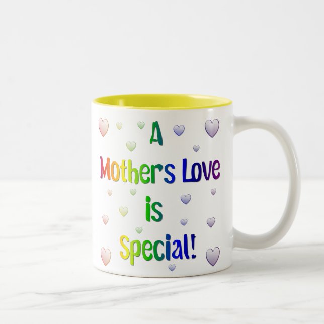 Caneca De Café Em Dois Tons Um amor de mãe é especial (Direita)