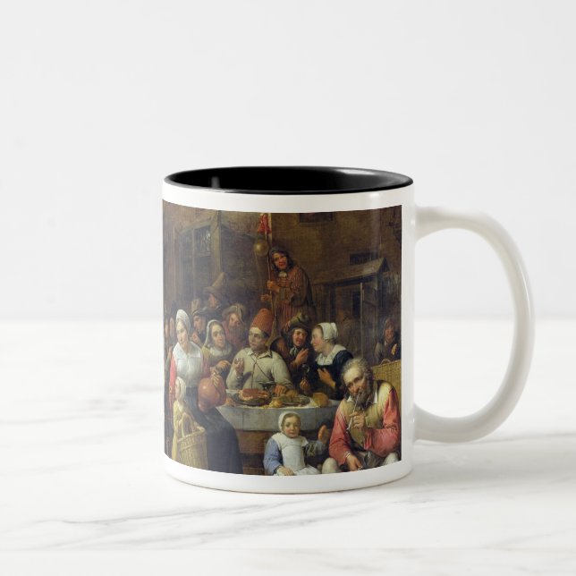 Caneca De Café Em Dois Tons Um banquete da vila (Direita)