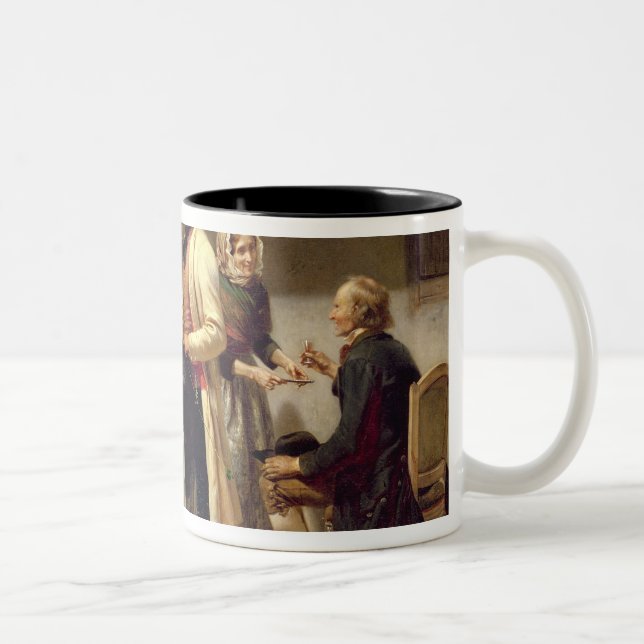 Caneca De Café Em Dois Tons Um brinde ao casal contratado (Direita)