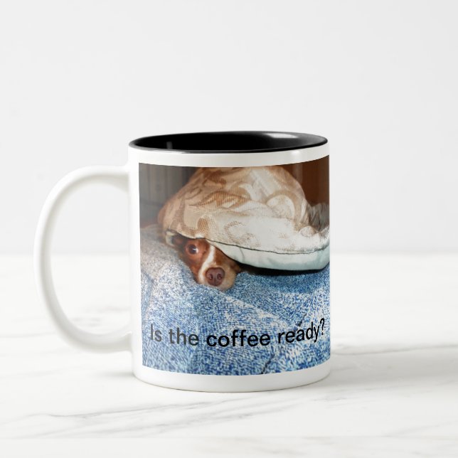 Caneca De Café Em Dois Tons Um cão chamado Mia - Megaesophagus cão (Esquerda)