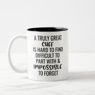 Caneca De Café Em Dois Tons Um Chef Verdadeiramente Excelente É Duro De Encon