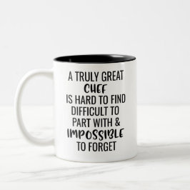 Caneca De Café Em Dois Tons Um Chef Verdadeiramente Excelente É Duro De Encont