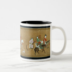 Caneca De Café Em Dois Tons Um comboio de Mongols, chineses, século XIV