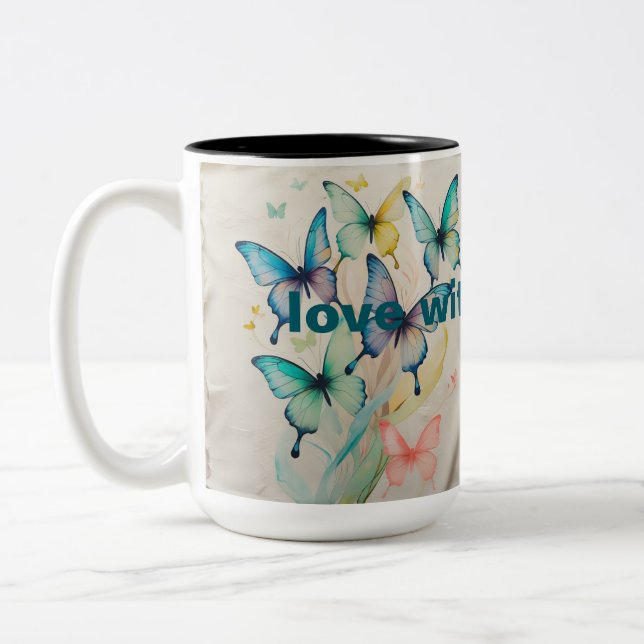 Caneca De Café Em Dois Tons um copo estilo (Esquerda)