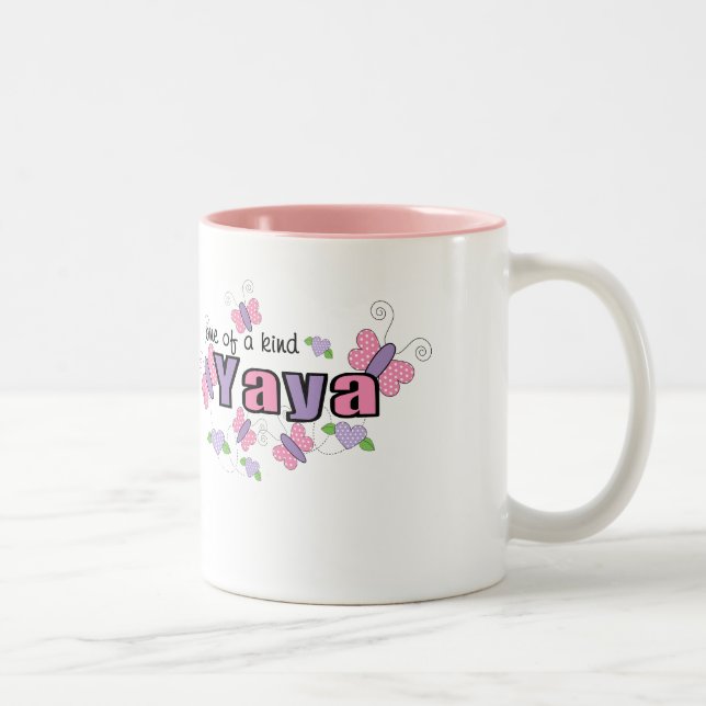 Caneca De Café Em Dois Tons Um de um YaYa amável (Direita)