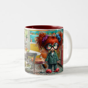 Caneca De Café Em Dois Tons Um Desses Dias (personalização opcional)