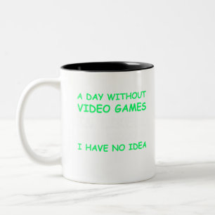 Caneca De Café Em Dois Tons Um Dia Sem Videos games Engraçado Jogo Gamer Prese