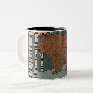 Caneca De Café Em Dois Tons Um grande e lindo abraço de urso