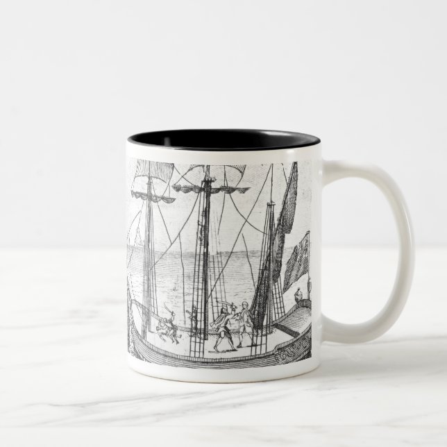 Caneca De Café Em Dois Tons Um "Guarda espanhol Costa (Direita)