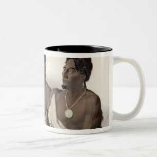 Caneca De Café Em Dois Tons Um indiano de Missouri, um indiano de Oto e o