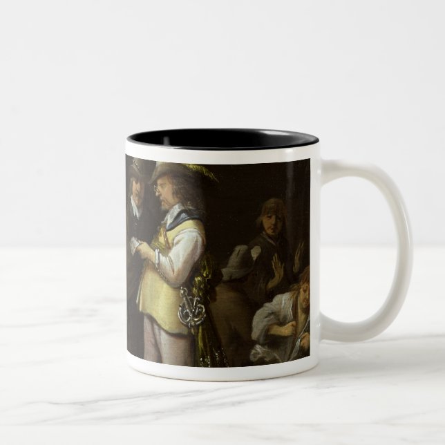 Caneca De Café Em Dois Tons Um interior do Guardroom (Direita)